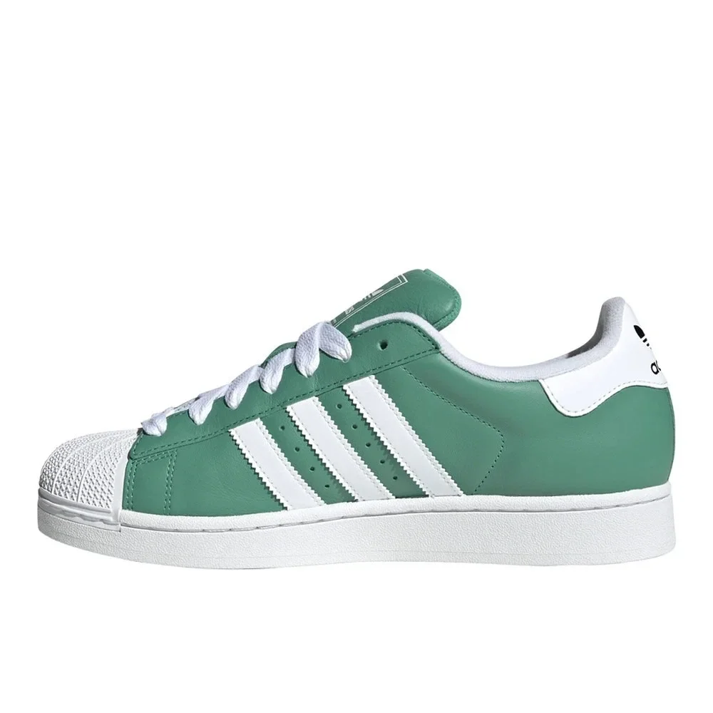 adidas Superstar II Mens Size 8.5 Green/White Sneakers Casual Shoes JI3076 NEW